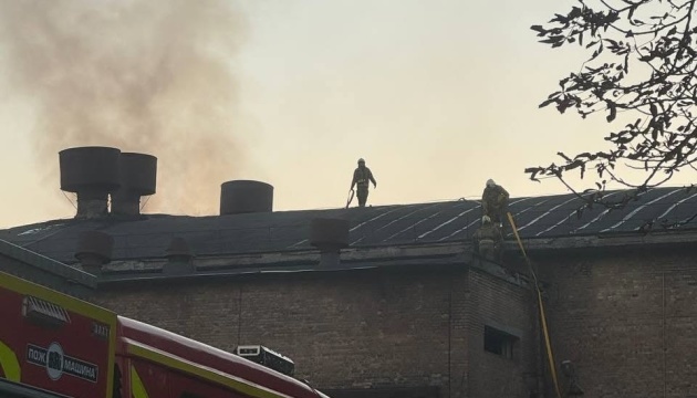 Через ворожу атаку знову пошкоджена кіностудія Довженка у Києві