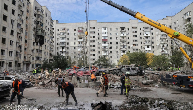 ウクライナ中部クレメンチュークでロシア軍のミサイル攻撃による死者２名、負傷者３４名